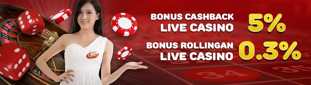 Bonus Cashback & Rollingan Live Casino